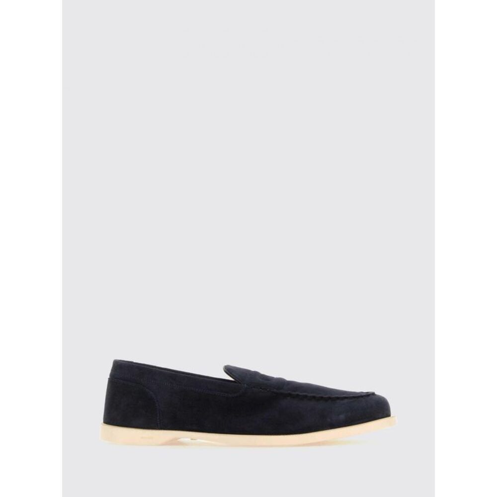 John Lobb Men John Lobb Suede Penny Loafers With Rubber Sole
